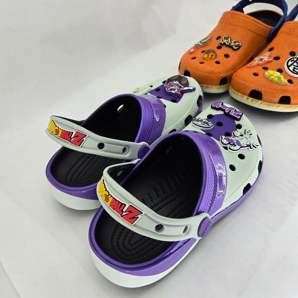 Crocs Dragon Ball Z Goku Frieza Classic Clog 2 Pair Kids J5 Mens 5 Womens 7